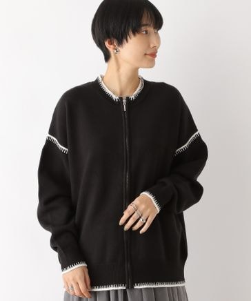 7ゲージ配色ラインカーディガン | [公式]レプシィム （LEPSIM）通販