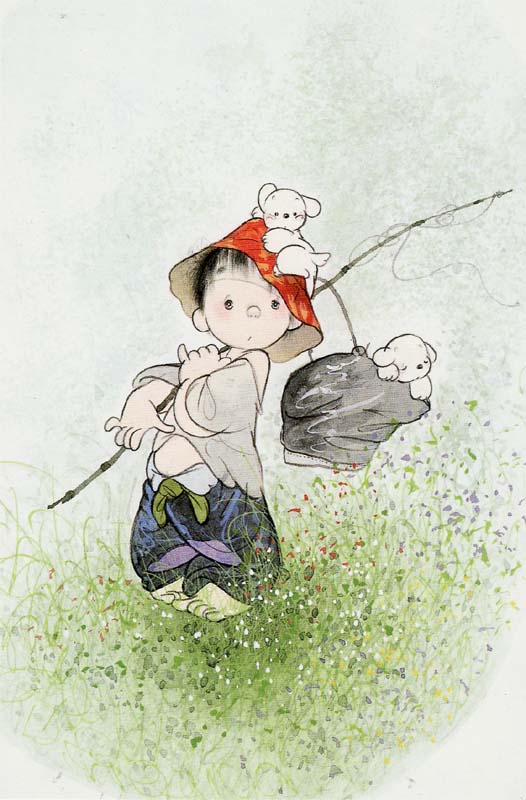 新品 中島潔 うめ吉 春の夢 1000ピース ジグソーパズル 1998 廃盤品 未