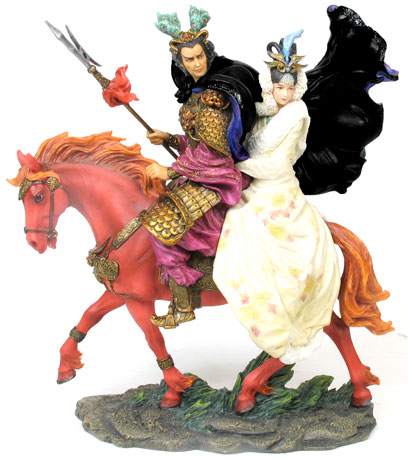 三国志フィギュア張飛 (彩色仕上げ) 【正子公也原作】 百花三国志 正子