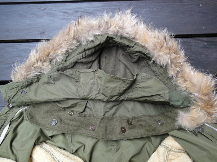 M-51 モッズコート用フード ワイヤー不具合 M-51ファーフードの取付