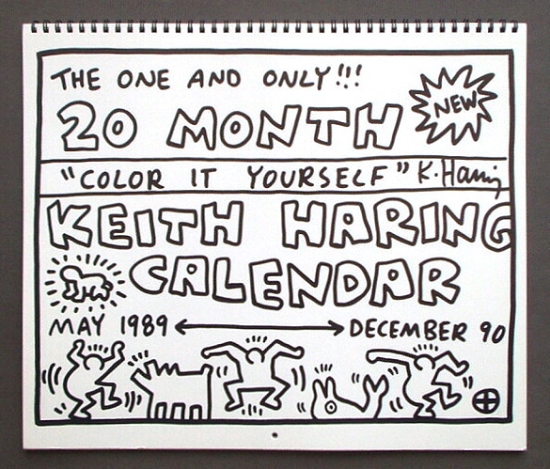 キースヘリング 1999年 カレンダー ポスター キースヘリング 1999年