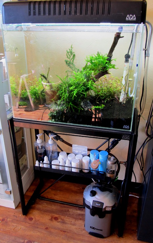 ADA水槽台 ADAガーデンスタンド60 ガンメタ 専用ラックセット