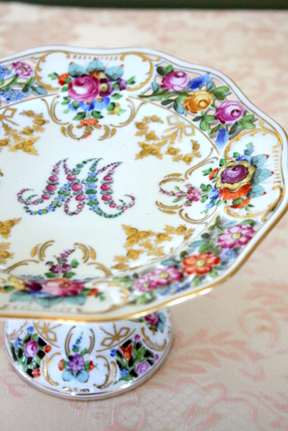 ドレスデンカールティーメ透かし皿マリーアントワネット