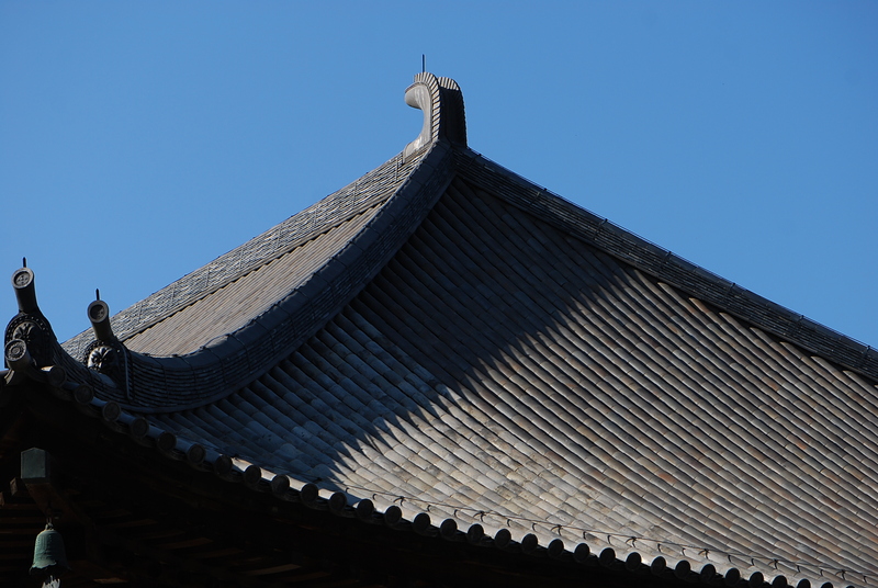 唐招提寺 －屋根・瓦－ : Curved trapezoid