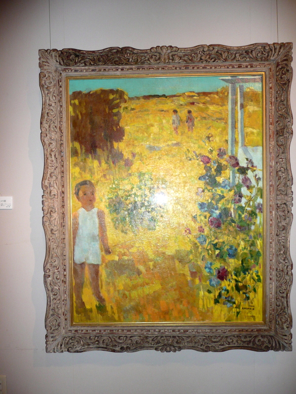 西村 徳一 画伯 室蘭港 全道展会員 / 北海道 室蘭を代表する画家 額縁