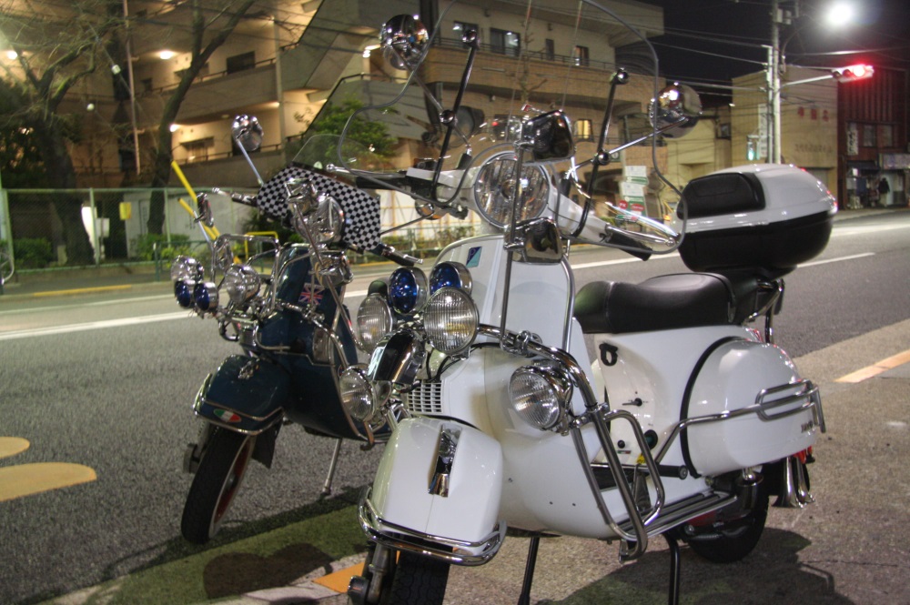 ヴェスパ ベスパ用 フォグランプ 飾りライト モッズ 4点セット