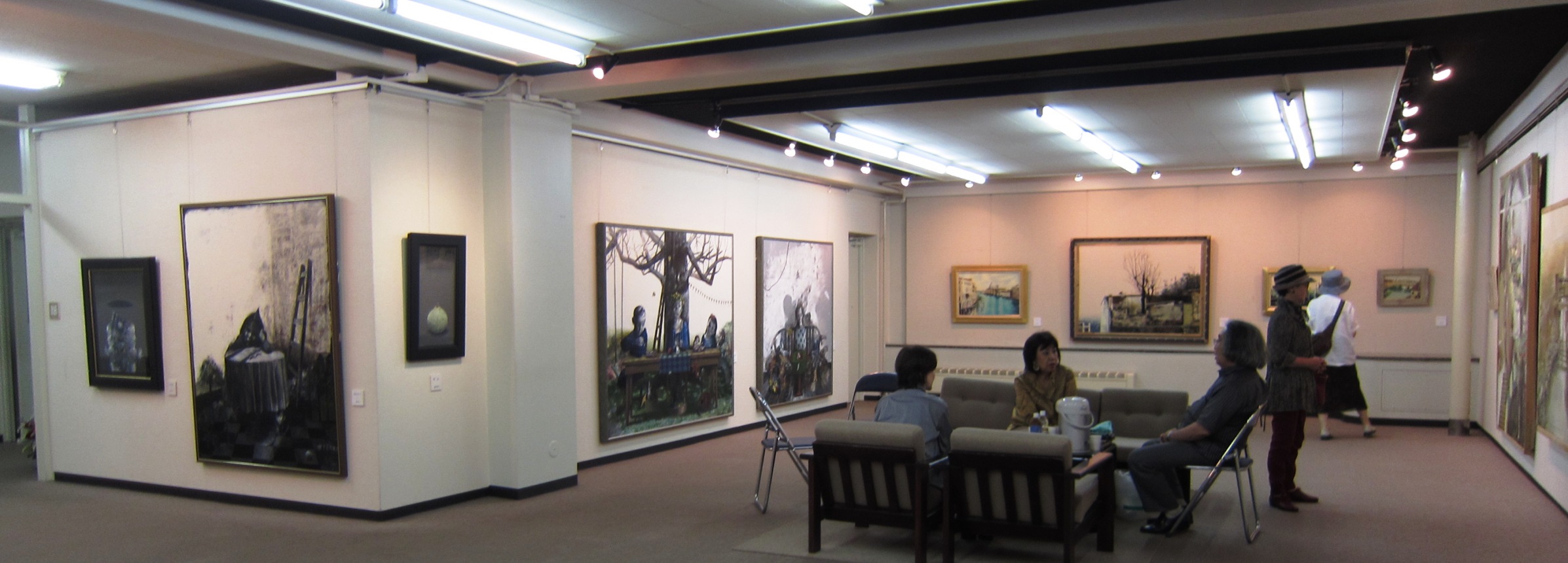 上橋 薫 洋画家 画伯 「椿樹と白い馬」鳴海製陶 陶板画 上橋 薫 洋画家