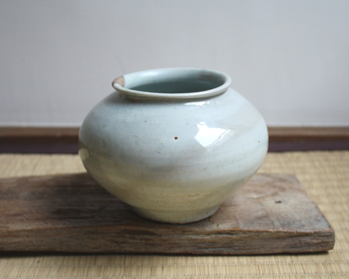 李朝白磁壺（塩笥） : 青蓮亭日記