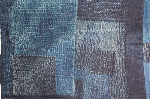 古布 木綿 刺子 襤褸 155×153.5 古布 木綿 刺子 襤褸 155×153.5