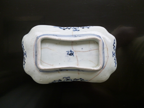 骨董 古伊万里 波佐見焼 染付 くらわんか 茶碗 1客 ※金継ぎ直しあり