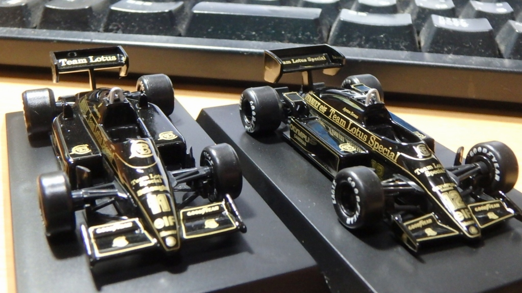 ロータス97-98位です、シャーシ付けます、(元はロータス99Tのカウル