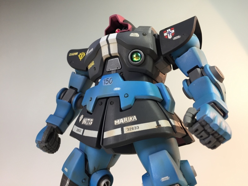 MG 1/100 MS-09 ドム ランバ・ラル専用機 戦場風 改修塗装完成品】 : K