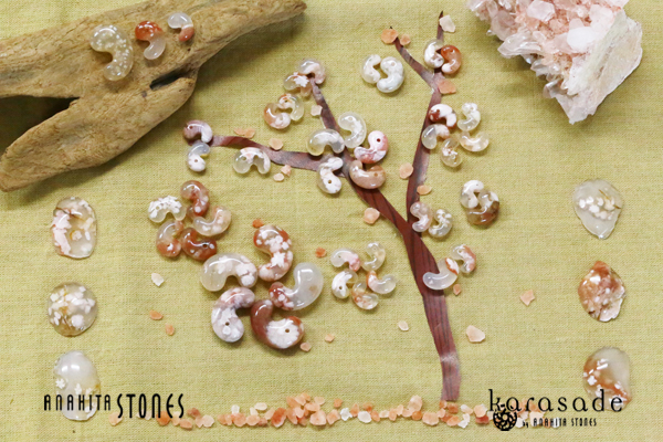 究極の和テイスト！)桜めのう勾玉(マダガスカル産) : 石の音