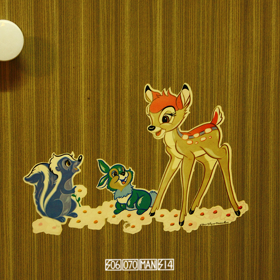 1970s Vintage ディズニー バンビのベビーたんす 昭和レトロ