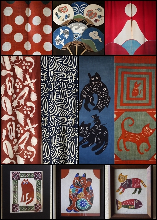 柚木沙弥郎『大漁』型染絵