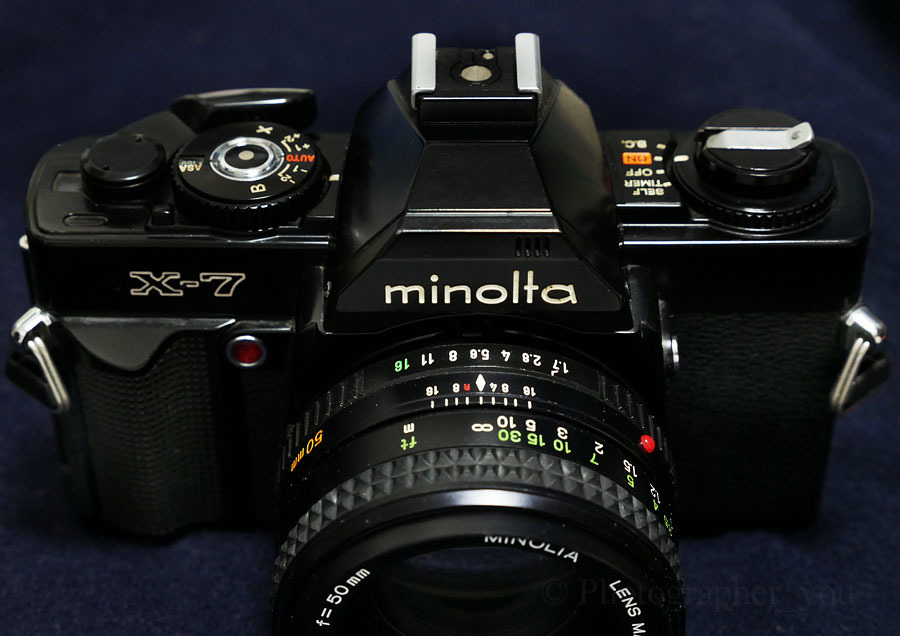 minolta X-7 ＜その4＞ : 寫眞機萬年堂 - since 2013 -