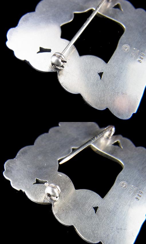 ブローチ 【b87】 George Jensen ジョージジェンセン 鹿 シルバー 銀製