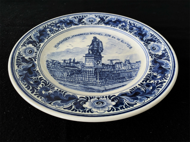 オランダ デルフト焼き青柄プレート172 : スペイン・バルセロナ