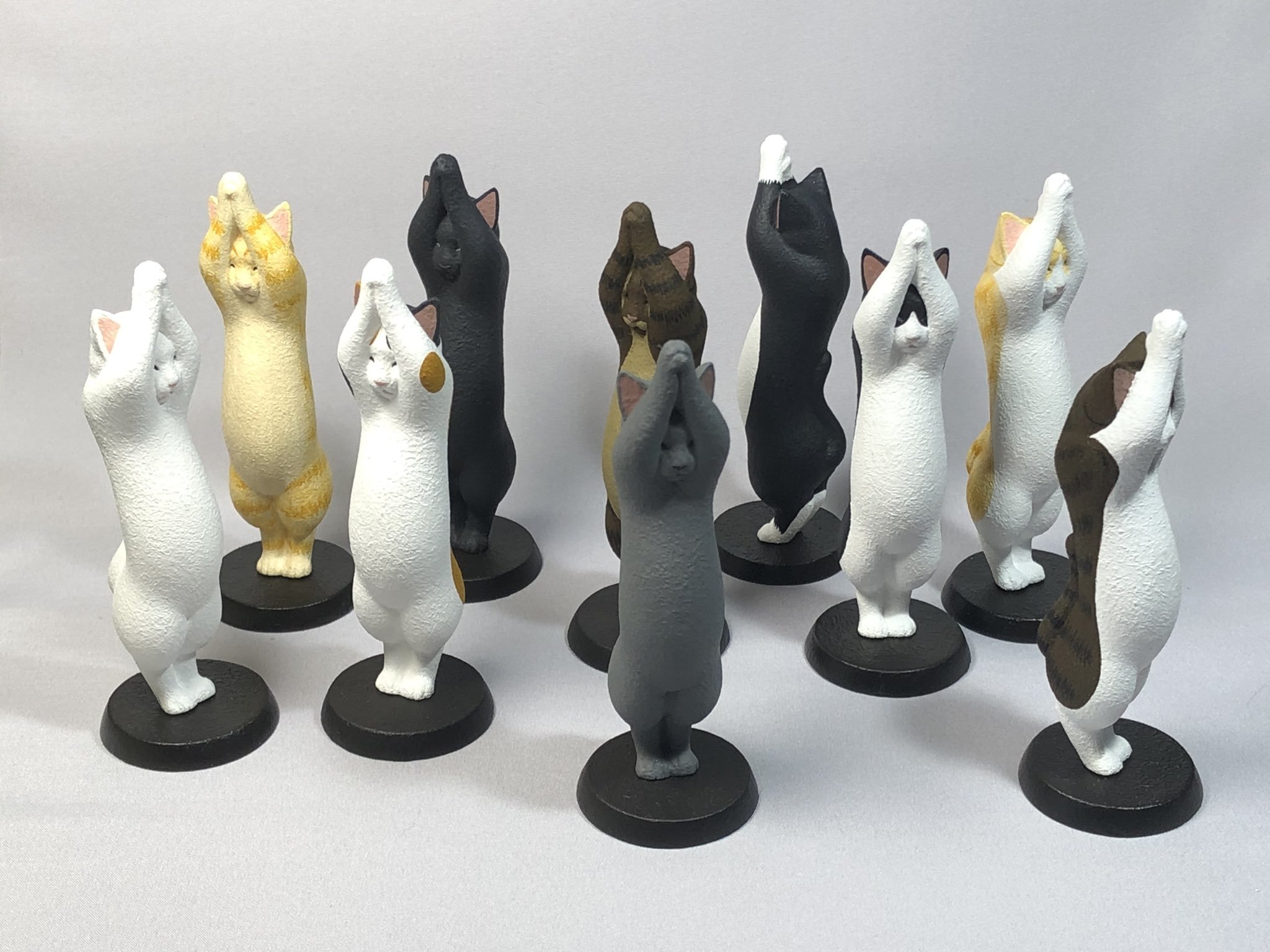 猫地蔵 ネコ フィギュア 8種類セット ワンダーフェスティバル