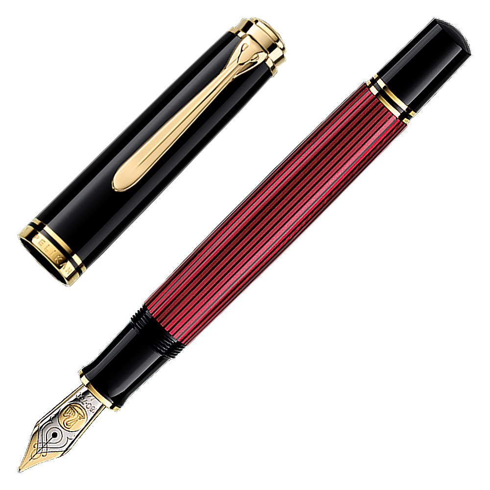 Pelikan Souveran M800 Black-Red Fountain Pen