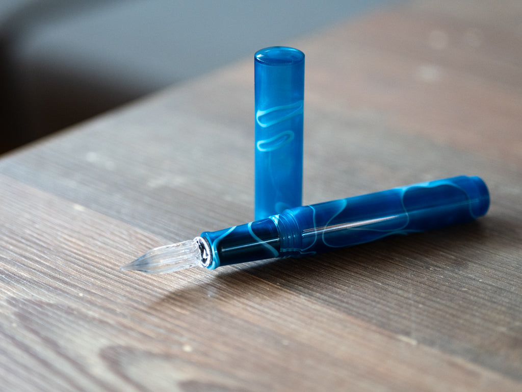 ガラスペンaun 新作 ブルーモーメント ガラス工房 aun｜アウン ガラス