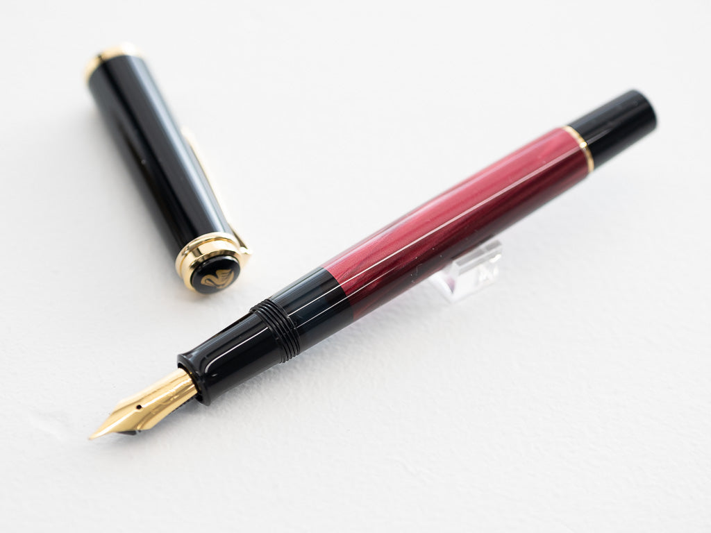 限定 ペリカン 万年筆 M200 コニャック 字幅F ボトルインク セット