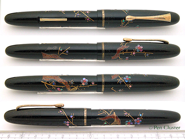 PLATINUM 蒔絵万年筆 梅と鶯 昭和レトロ PLATINUM 蒔絵万年筆 梅と鶯