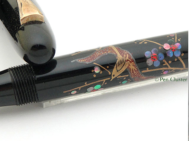 PLATINUM 蒔絵万年筆 梅と鶯 昭和レトロ PLATINUM 蒔絵万年筆 梅と鶯