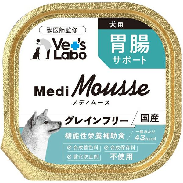 ジャパンペット】 Vet'sLabo メディムース 犬用 腎臓サポート 95g×6個