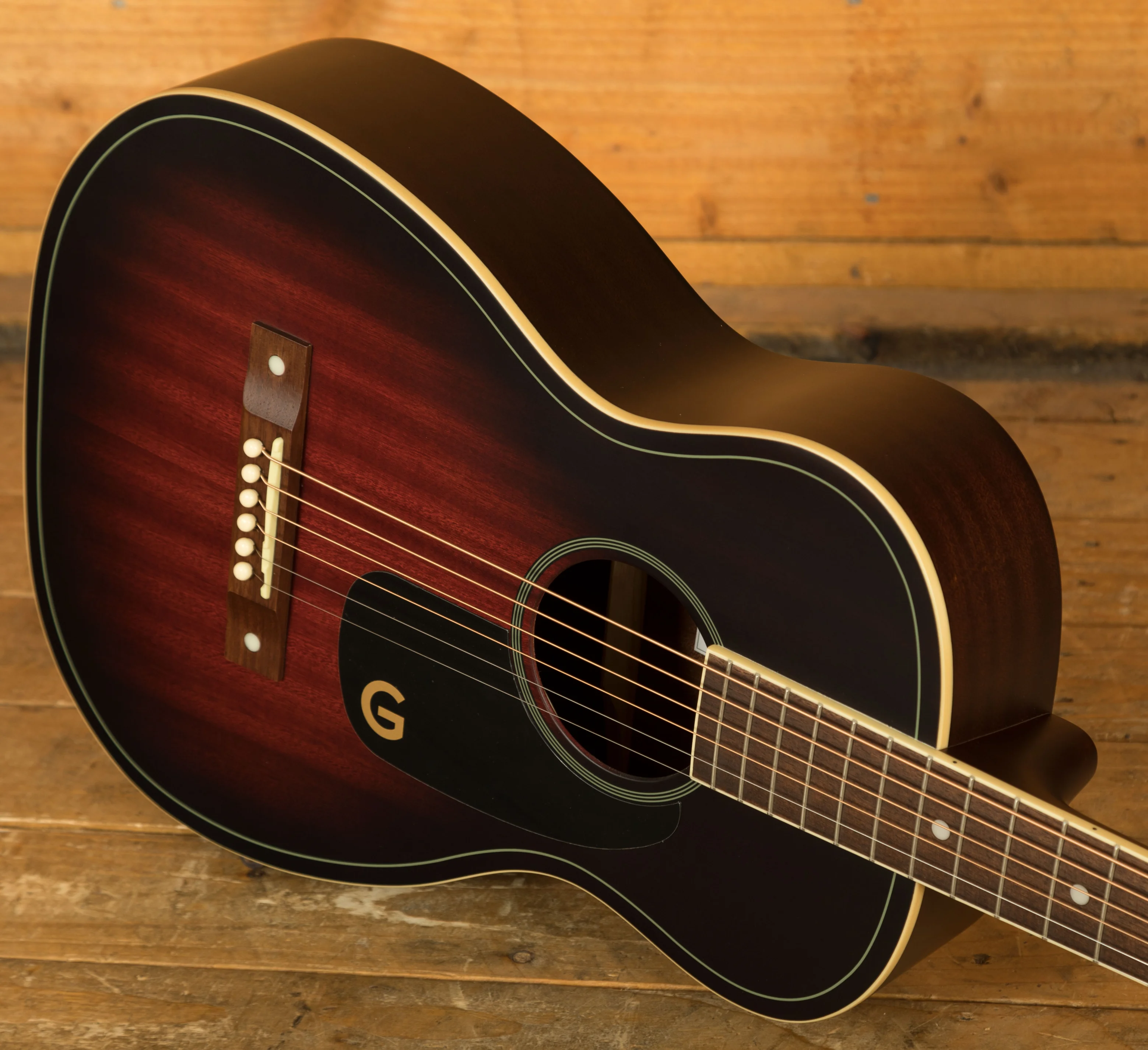 Gretsch Jim Dandy Parlor - Walnut - Deep Cherry Burst