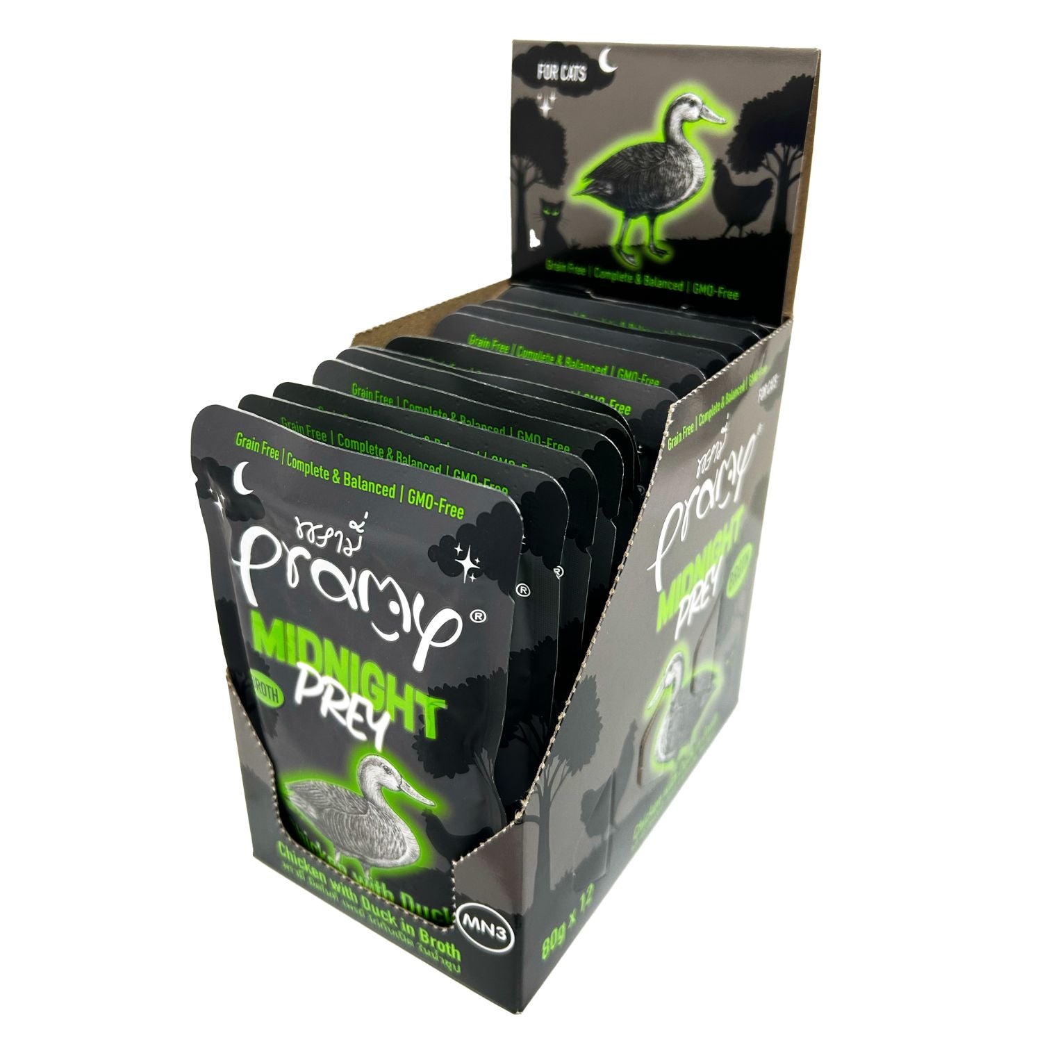 ミッドナイト チキン ダック ブイヨン仕立て 80g×12個入 （総合栄養