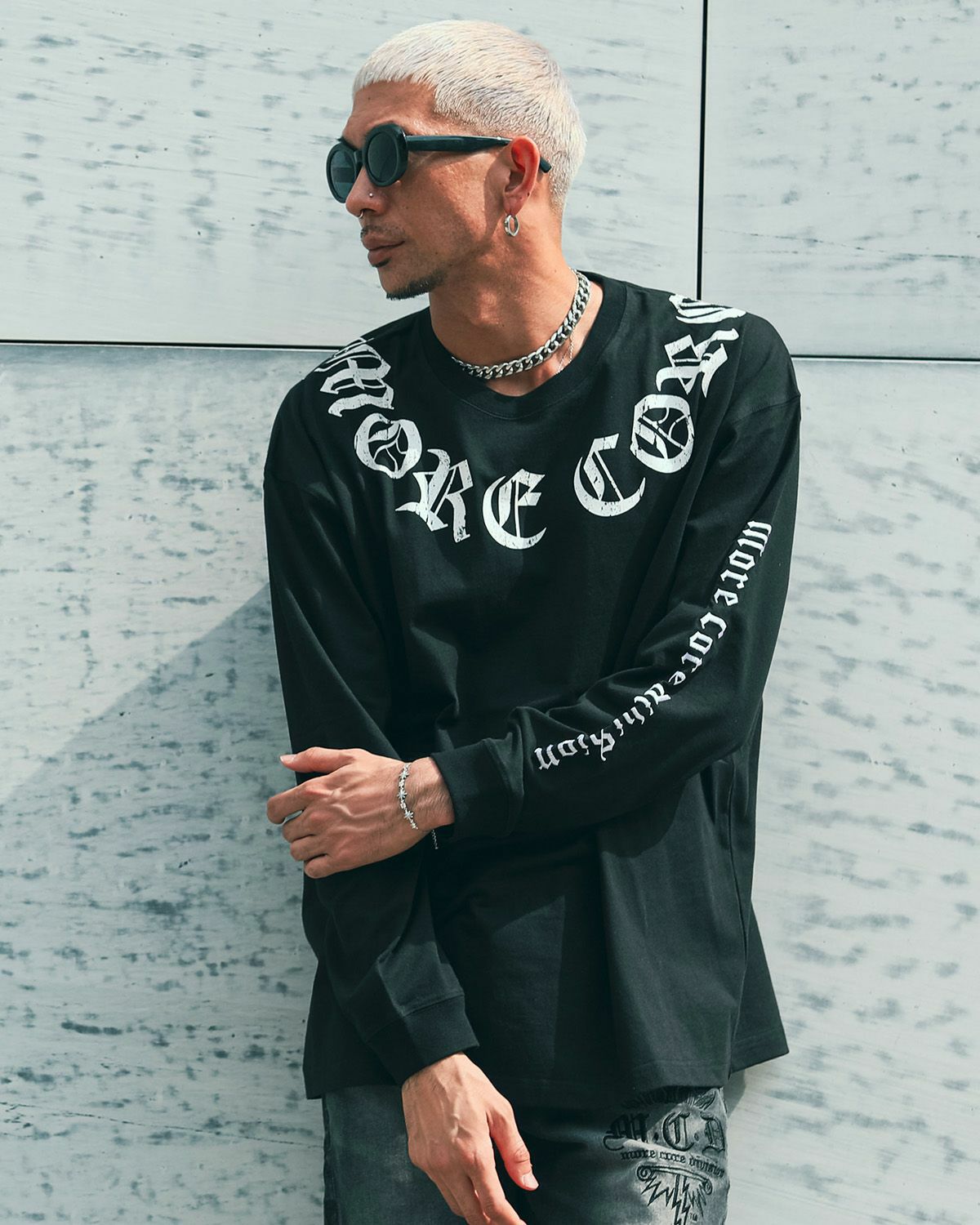 激レア】NEE 猫ロンT White 白 ロンティー 村上蔵馬着用 くぅ 激レア