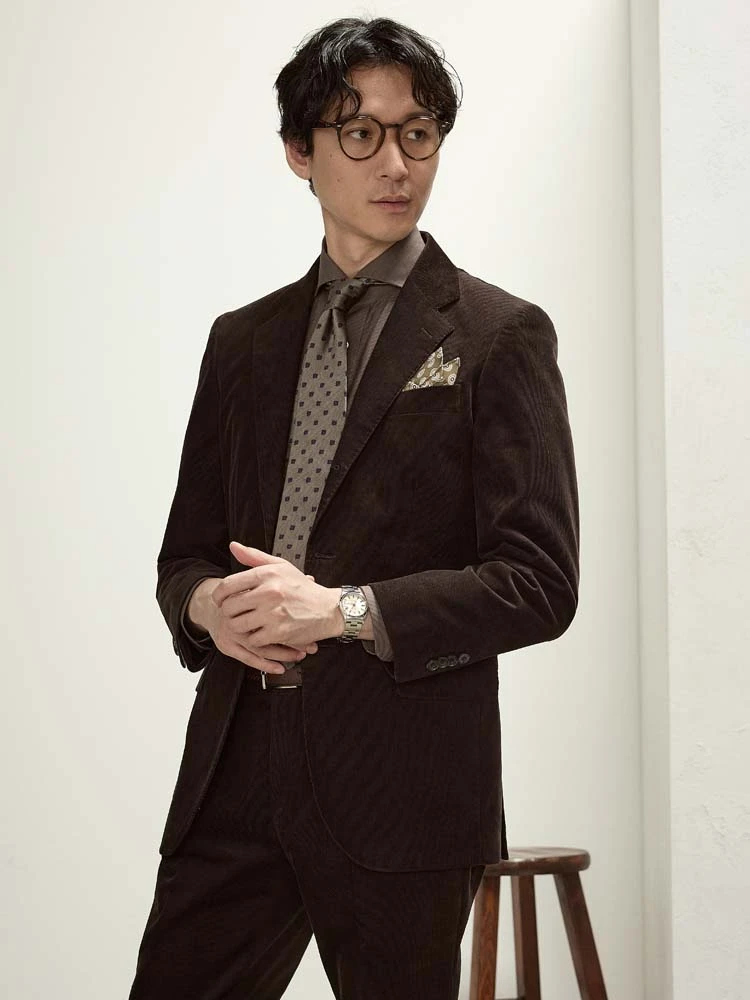 ベージュ TRANS CONTINETNS コーデュロイセットアップ ヴィンテージ