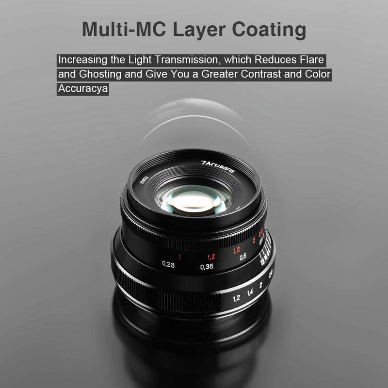 7artisans 七工匠 35mm F1.2 V2.0 レンズ 二代目 M4/3マウント用 単