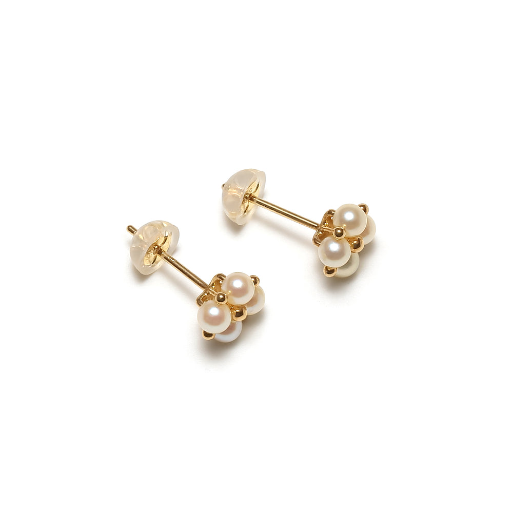 K18YG無調色アコヤパールピアス – Perlagione Eshop