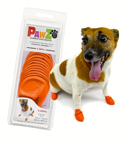 PAWZ ラバードッグブーツ オレンジ XSサイズ: 700｜業務用トリミング