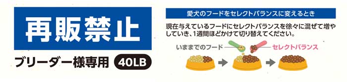 ブリーダー】 セレクトバランス アダルト チキン 小粒 1才以上の成犬用