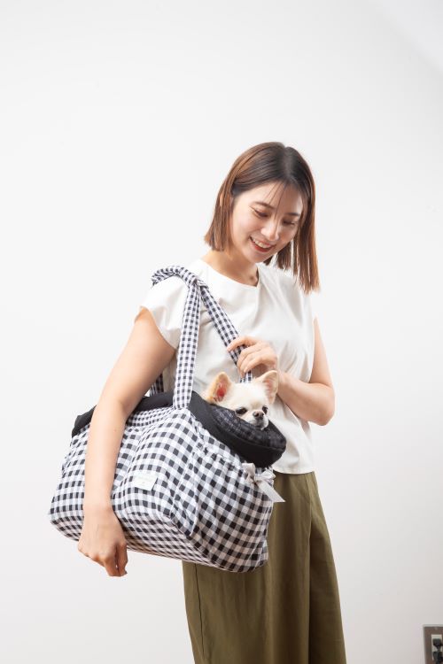 レトロギンガム キャリーバッグ 各色 (ピンク)(ピンク): 200｜業務用