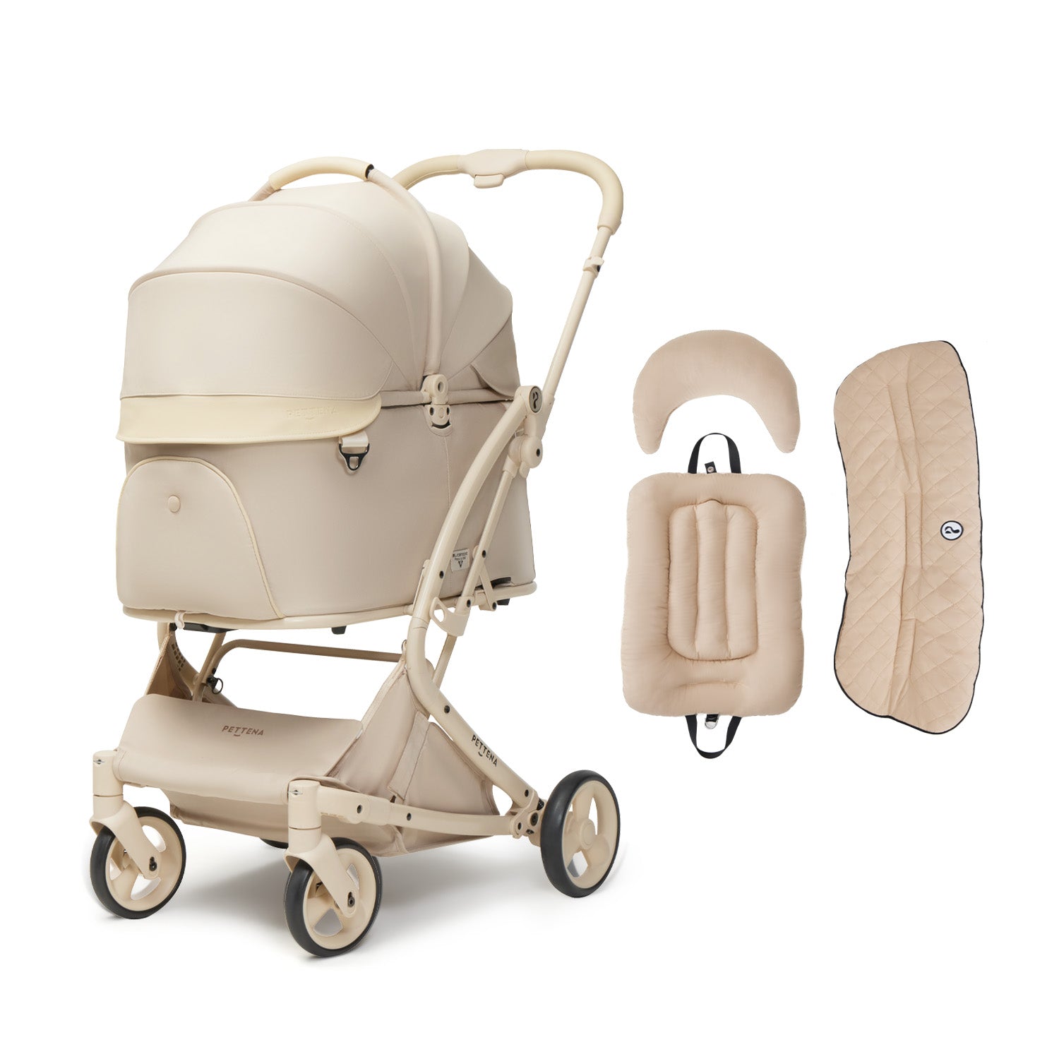 業界初】ワンタッチ全収納 軽量分離式ペットカート MILOU｜キャリー