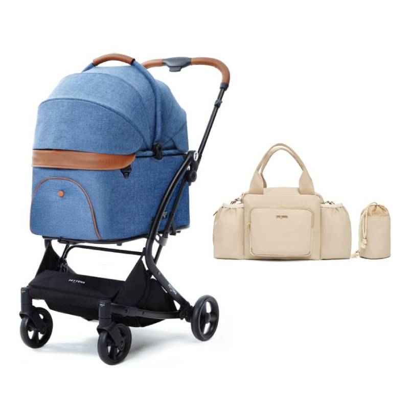 業界初】ワンタッチ全収納 軽量分離式ペットカート MILOU｜キャリー