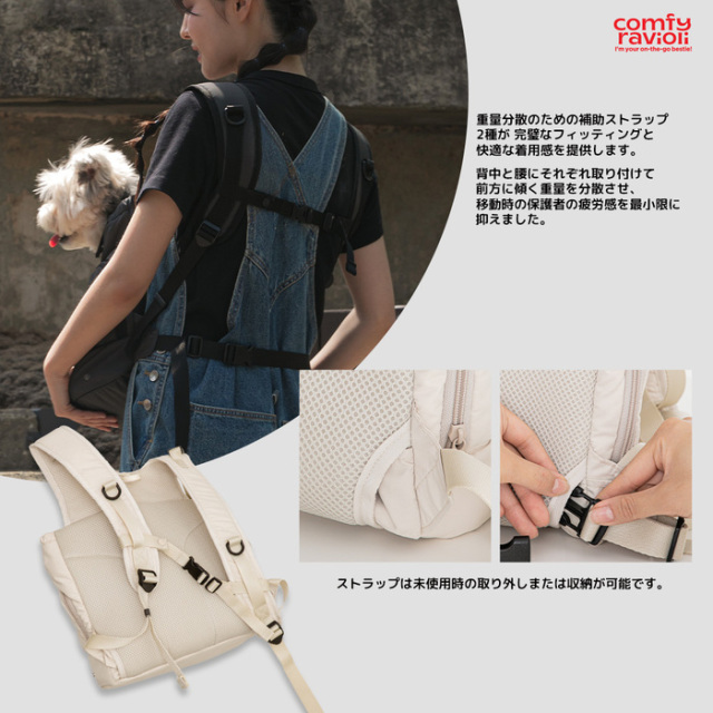 COMFY RAVIOLI】テンマイルバッグ（フロントバッグ） Pets-first