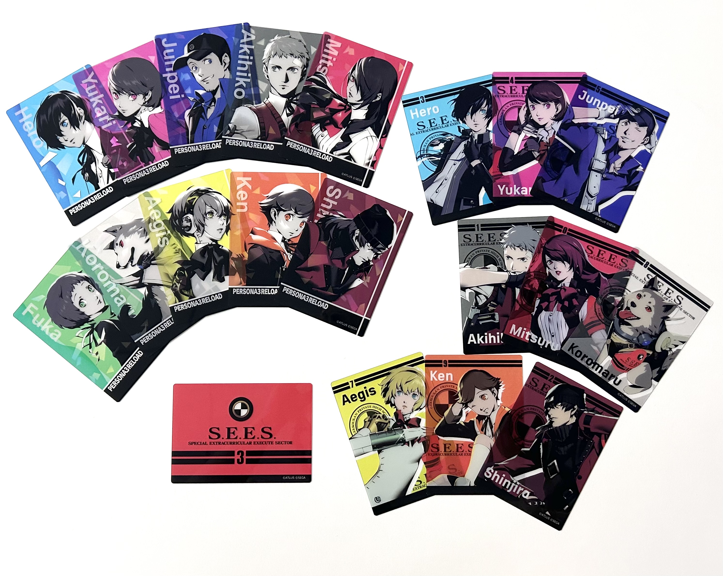 ②ペルソナQ2 クリアタグ P3主人公 コラボ セガコラボカフェ レア