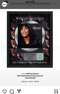 ホイットニー・ヒューストンさん40周年、貴重な衣装がオークションに