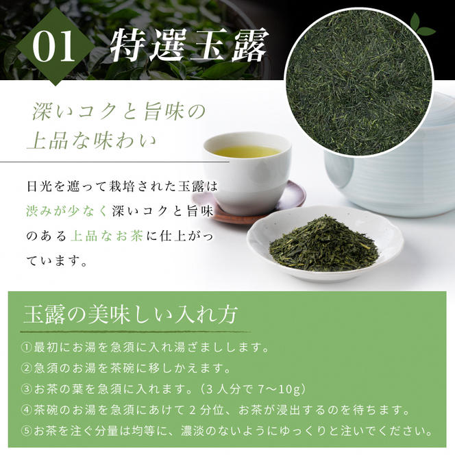 京都宇治松北園茶店 玉露・煎茶セット 100g×2 松北園 宇治玉露・煎茶