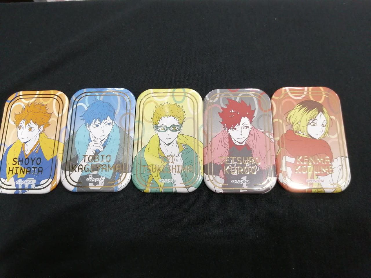 ハイキュー！！スクエア缶バッジ【BOX】（オフショットxカラー第一弾