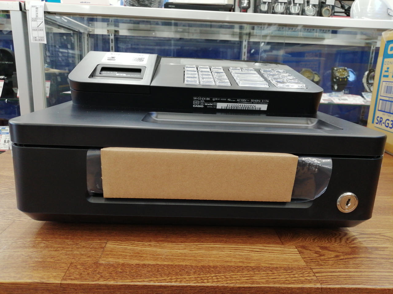 CASIO SR-G3 レジスター ブラック CASIO電子レジスター SR-G3 箱付き