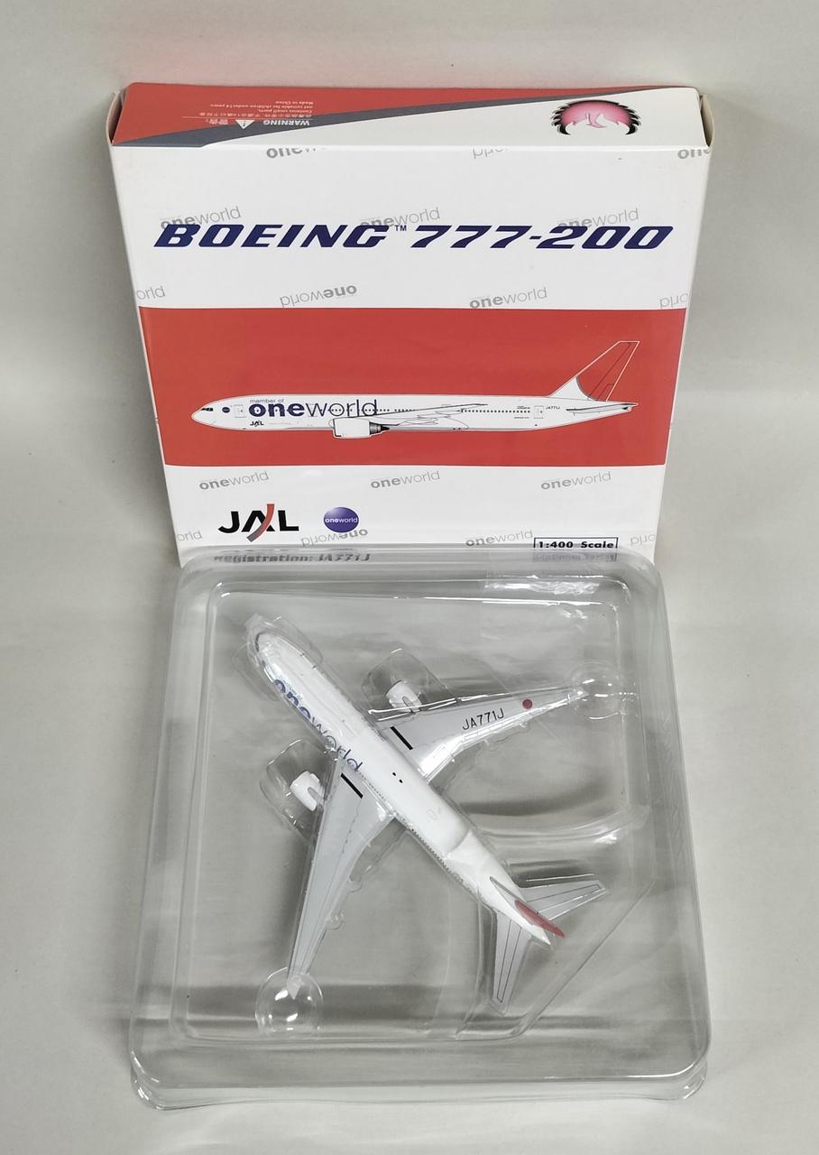 美品]JAL B777-200 ONE WORLD塗装JA771J 1/200 美品]JAL B777-200
