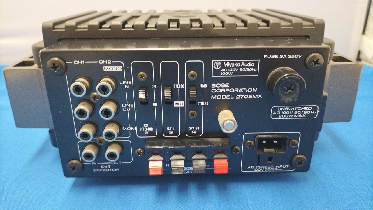 希少 BOSE 2705MX パワーミキシングアンプ 動作品 本体のみ 希少 BOSE