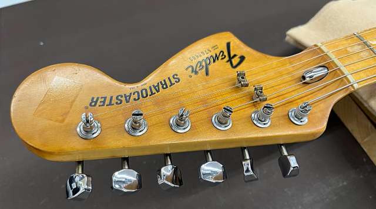 ストラトキャスター ネック 黒蝶貝インレイ fenderタイプ ストラト