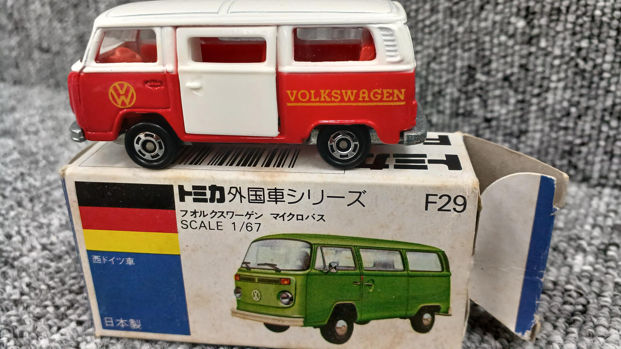 絶版 レア トミカ フォルクスワーゲン マイクロバス 月刊ミニチュア